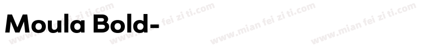 Moula Bold字体转换